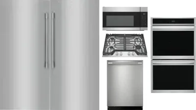 6 Piece Package Includes Refrigerator, Freezer, Cooktop, Wall Oven, Microwave And Dishwasher