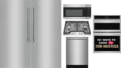 6 Piece Package Includes Refrigerator, Freezer, Cooktop, Wall Oven, Microwave And Dishwasher