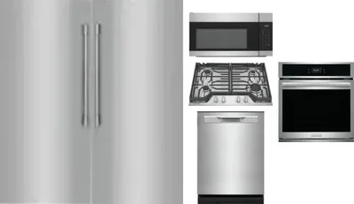 6 Piece Package Includes Refrigerator, Freezer, Cooktop, Wall Oven, Microwave And Dishwasher