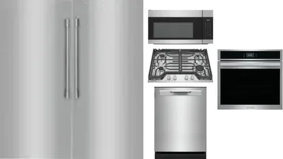 6 Piece Package Includes Refrigerator, Freezer, Cooktop, Wall Oven, Microwave And Dishwasher