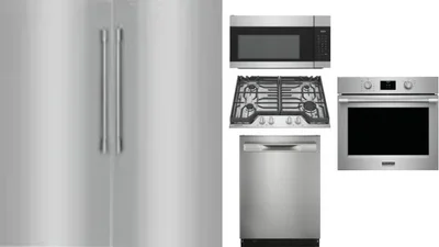 6 Piece Package Includes Refrigerator, Freezer, Cooktop, Wall Oven, Microwave And Dishwasher