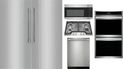 6 Piece Package Includes Refrigerator, Freezer, Cooktop, Wall Oven, Microwave And Dishwasher