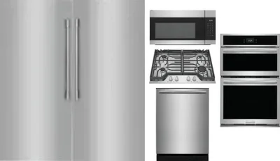 6 Piece Package Includes Refrigerator, Freezer, Cooktop, Wall Oven, Microwave And Dishwasher