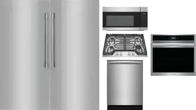 6 Piece Package Includes Refrigerator, Freezer, Cooktop, Wall Oven, Microwave And Dishwasher