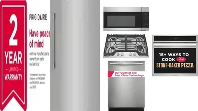 6 Piece Package Includes Refrigerator, Freezer, Cooktop, Wall Oven, Microwave And Dishwasher
