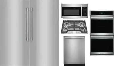 6 Piece Package Includes Refrigerator, Freezer, Cooktop, Wall Oven, Microwave And Dishwasher