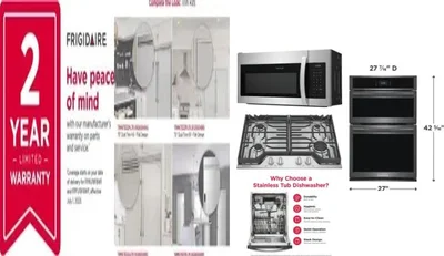 6 Piece Package Includes Refrigerator, Freezer, Cooktop, Wall Oven, Microwave And Dishwasher