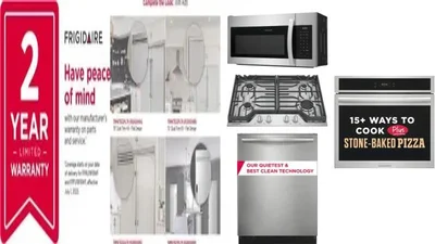 6 Piece Package Includes Refrigerator, Freezer, Cooktop, Wall Oven, Microwave And Dishwasher