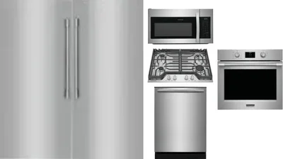 6 Piece Package Includes Refrigerator, Freezer, Cooktop, Wall Oven, Microwave And Dishwasher