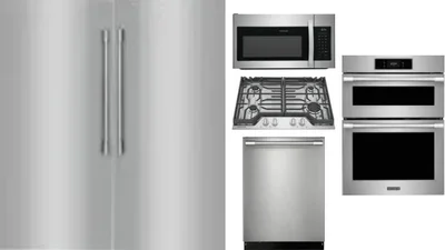 6 Piece Package Includes Refrigerator, Freezer, Cooktop, Wall Oven, Microwave And Dishwasher