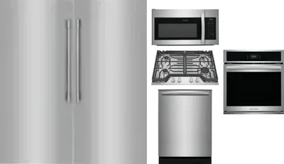 6 Piece Package Includes Refrigerator, Freezer, Cooktop, Wall Oven, Microwave And Dishwasher