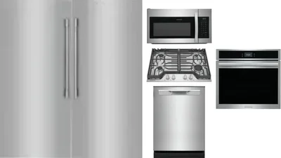6 Piece Package Includes Refrigerator, Freezer, Cooktop, Wall Oven, Microwave And Dishwasher