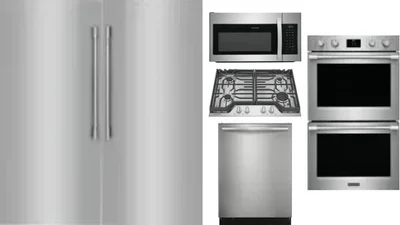 6 Piece Package Includes Refrigerator, Freezer, Cooktop, Wall Oven, Microwave And Dishwasher