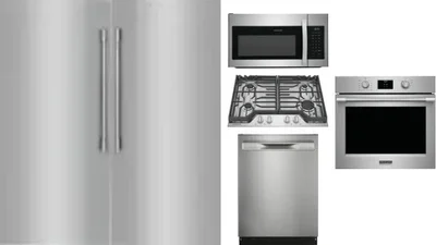 6 Piece Package Includes Refrigerator, Freezer, Cooktop, Wall Oven, Microwave And Dishwasher