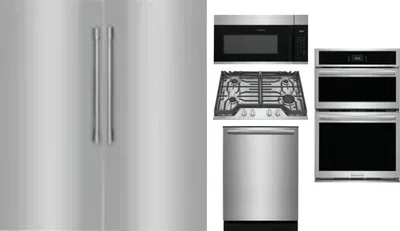 6 Piece Package Includes Refrigerator, Freezer, Cooktop, Wall Oven, Microwave And Dishwasher