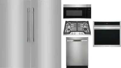 6 Piece Package Includes Refrigerator, Freezer, Cooktop, Wall Oven, Microwave And Dishwasher