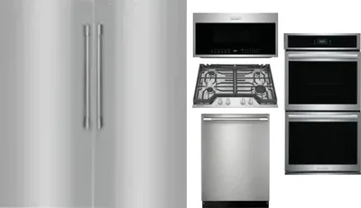 6 Piece Package Includes Refrigerator, Freezer, Cooktop, Wall Oven, Microwave And Dishwasher