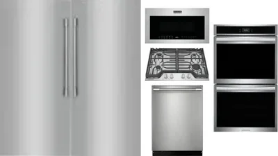 6 Piece Package Includes Refrigerator, Freezer, Cooktop, Wall Oven, Microwave And Dishwasher