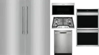 6 Piece Package Includes Refrigerator, Freezer, Cooktop, Wall Oven, Microwave And Dishwasher