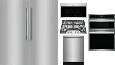 6 Piece Package Includes Refrigerator, Freezer, Cooktop, Wall Oven, Microwave And Dishwasher