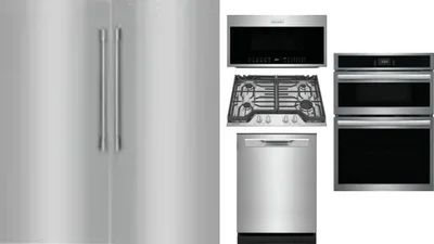 6 Piece Package Includes Refrigerator, Freezer, Cooktop, Wall Oven, Microwave And Dishwasher