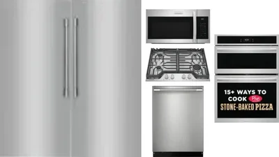 6 Piece Package Includes Refrigerator, Freezer, Cooktop, Wall Oven, Microwave And Dishwasher