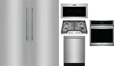 6 Piece Package Includes Refrigerator, Freezer, Cooktop, Wall Oven, Microwave And Dishwasher
