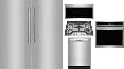 6 Piece Package Includes Refrigerator, Freezer, Cooktop, Wall Oven, Microwave And Dishwasher