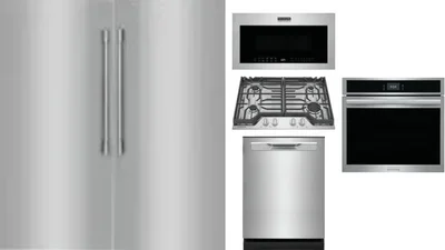 6 Piece Package Includes Refrigerator, Freezer, Cooktop, Wall Oven, Microwave And Dishwasher