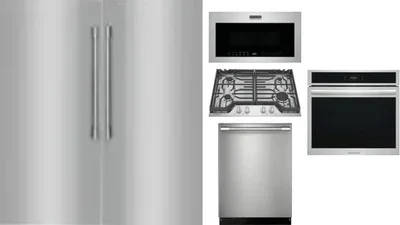 6 Piece Package Includes Refrigerator, Freezer, Cooktop, Wall Oven, Microwave And Dishwasher