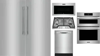 6 Piece Package Includes Refrigerator, Freezer, Cooktop, Wall Oven, Microwave And Dishwasher