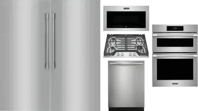 6 Piece Package Includes Refrigerator, Freezer, Cooktop, Wall Oven, Microwave And Dishwasher