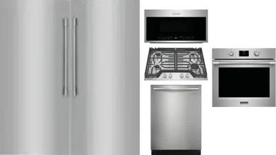 6 Piece Package Includes Refrigerator, Freezer, Cooktop, Wall Oven, Microwave And Dishwasher