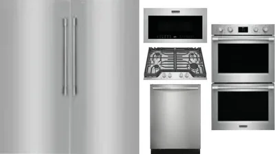 6 Piece Package Includes Refrigerator, Freezer, Cooktop, Wall Oven, Microwave And Dishwasher