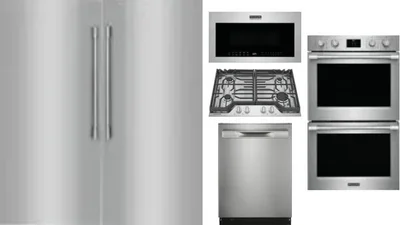 6 Piece Package Includes Refrigerator, Freezer, Cooktop, Wall Oven, Microwave And Dishwasher