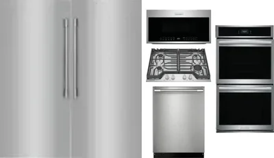 6 Piece Package Includes Refrigerator, Freezer, Cooktop, Wall Oven, Microwave And Dishwasher