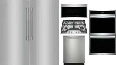 6 Piece Package Includes Refrigerator, Freezer, Cooktop, Wall Oven, Microwave And Dishwasher