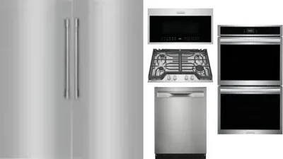 6 Piece Package Includes Refrigerator, Freezer, Cooktop, Wall Oven, Microwave And Dishwasher