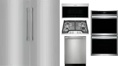 6 Piece Package Includes Refrigerator, Freezer, Cooktop, Wall Oven, Microwave And Dishwasher