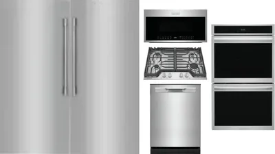 6 Piece Package Includes Refrigerator, Freezer, Cooktop, Wall Oven, Microwave And Dishwasher