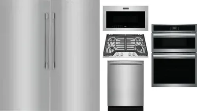 6 Piece Package Includes Refrigerator, Freezer, Cooktop, Wall Oven, Microwave And Dishwasher