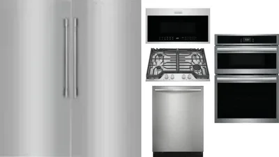 6 Piece Package Includes Refrigerator, Freezer, Cooktop, Wall Oven, Microwave And Dishwasher