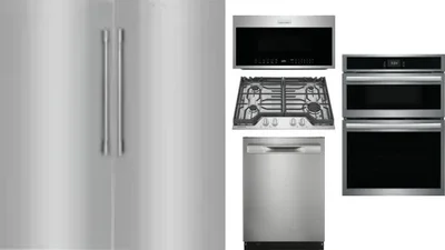 6 Piece Package Includes Refrigerator, Freezer, Cooktop, Wall Oven, Microwave And Dishwasher