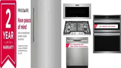 6 Piece Package Includes Refrigerator, Freezer, Cooktop, Wall Oven, Microwave And Dishwasher