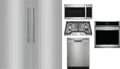 6 Piece Package Includes Refrigerator, Freezer, Cooktop, Wall Oven, Microwave And Dishwasher