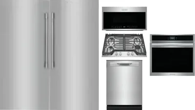 6 Piece Package Includes Refrigerator, Freezer, Cooktop, Wall Oven, Microwave And Dishwasher