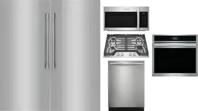 6 Piece Package Includes Refrigerator, Freezer, Cooktop, Wall Oven, Microwave And Dishwasher