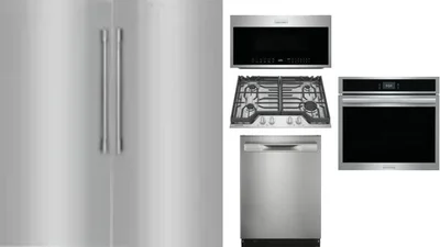 6 Piece Package Includes Refrigerator, Freezer, Cooktop, Wall Oven, Microwave And Dishwasher