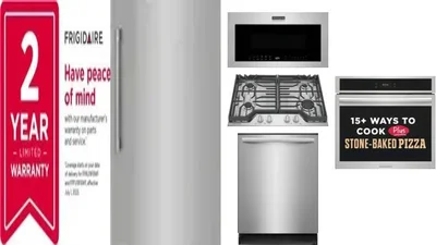 6 Piece Package Includes Refrigerator, Freezer, Cooktop, Wall Oven, Microwave And Dishwasher