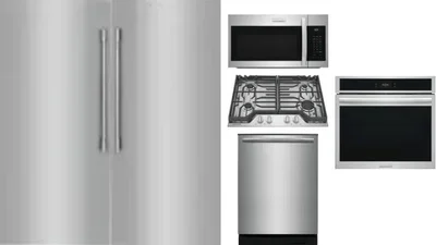 6 Piece Package Includes Refrigerator, Freezer, Cooktop, Wall Oven, Microwave And Dishwasher